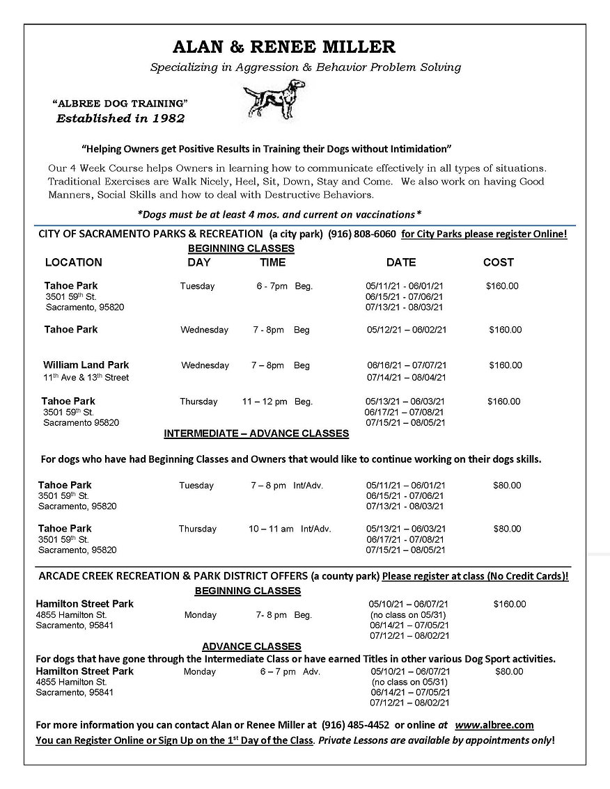 Class Schedule Albree Class Schedule Albree